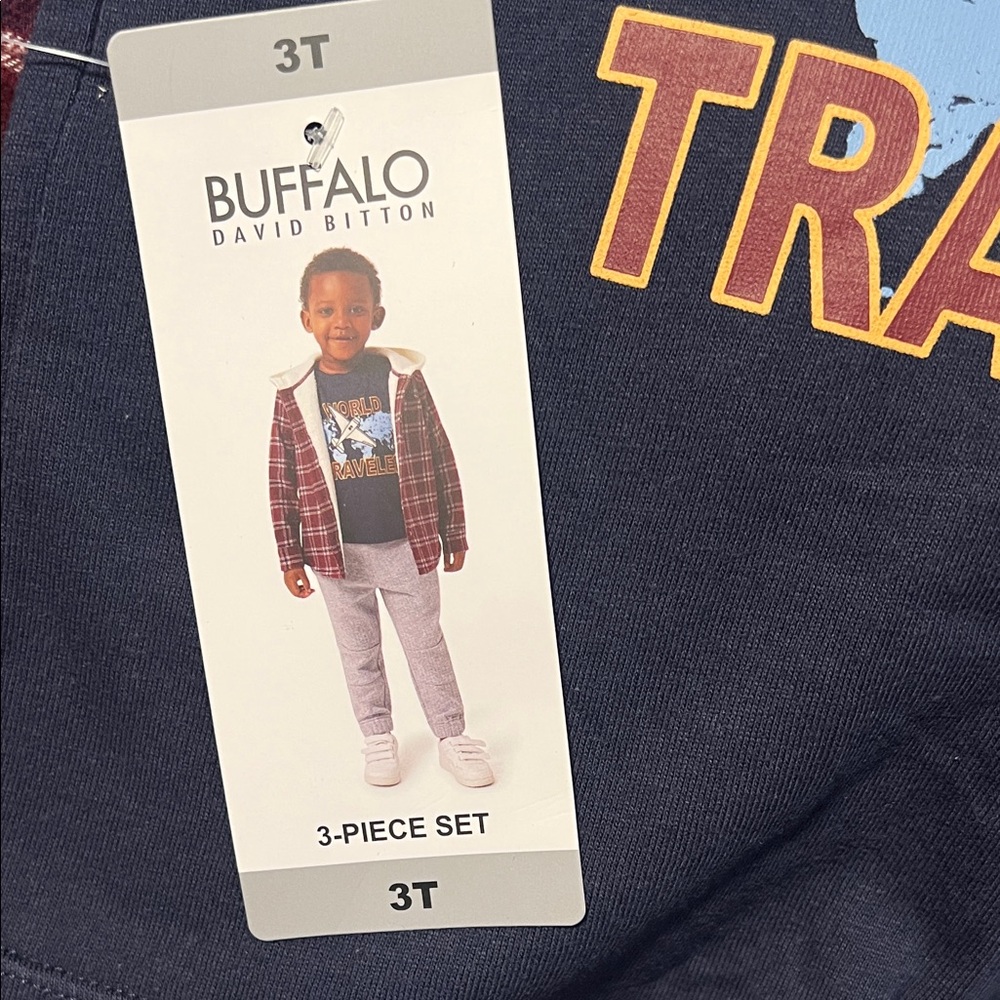 Buffalo David Bitton Kids Navy Sweatpants 3piece set